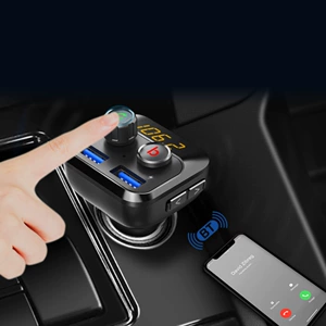 Avtomobil MP3 pleyer, simsiz handsfree, ikili USB şarj cihazı, FM ötürücü