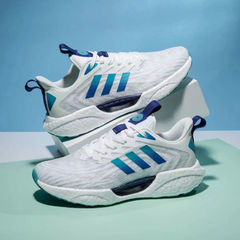 New Thick-Heeled Breathable Airweave Men's Shoes for Wholesale, Trendy Casual Outdoor Lightweight Running Shoes