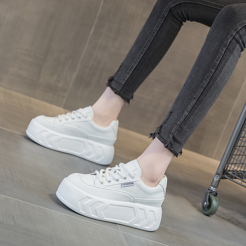 Giày sneaker nữ đế dày tăng chiều cao da bò mùa xuân 2025 — M2315 Màu mơ, M2315 màu trắng, M2315-1 mặt lưới màu trắng, M2315-1 mặt lưới màu hồng