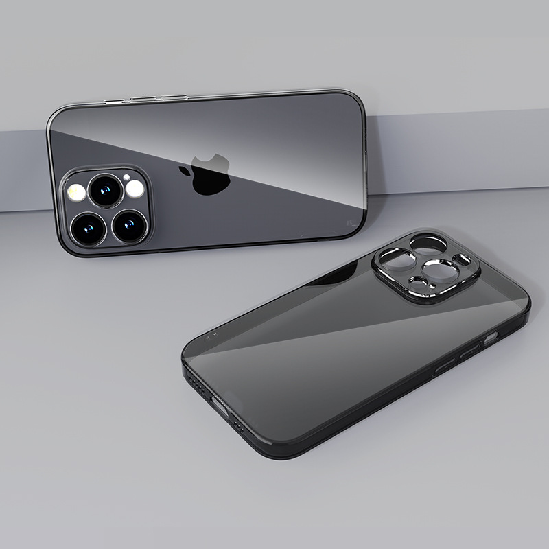 適用於iPhone 14手機殼透灰TPU軟殼蘋果14PRO防摔殼14 PLUS手機套