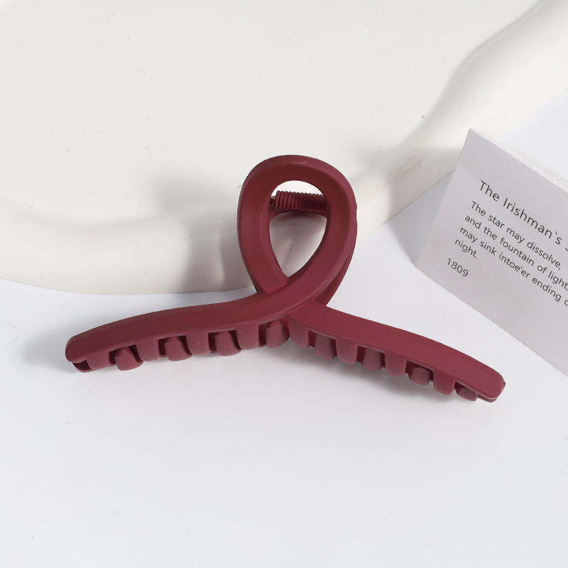 Amazon Venta caliente Frosted clip grande geométrica trasera horquilla elegante temperamento tiburón clip de alto grado tocado