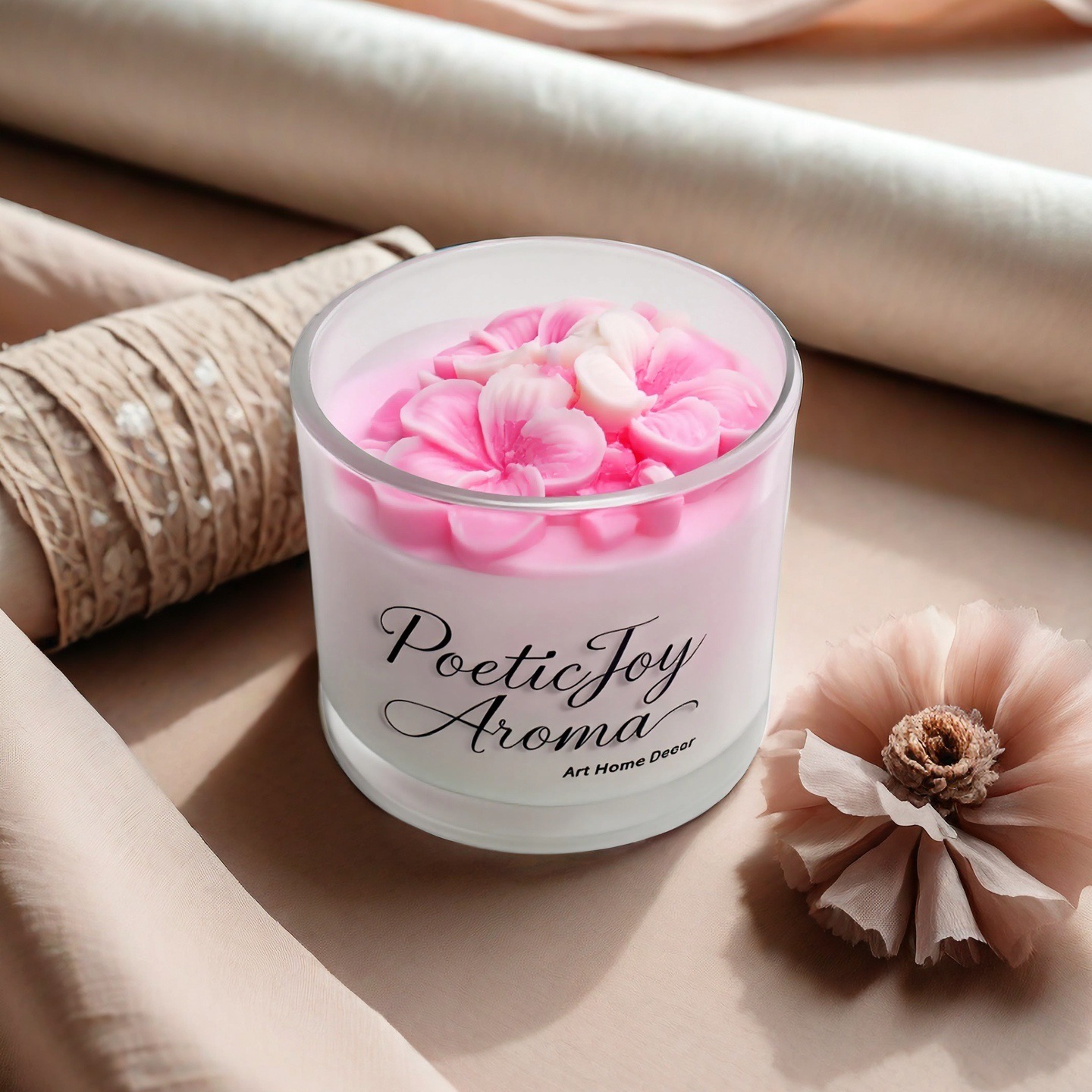 Fabricantes al por mayor velas de aromaterapia de modelado a mano velas de cera de soja arte transfronterizo flores de aromaterapia de larga duración pequeños adornos