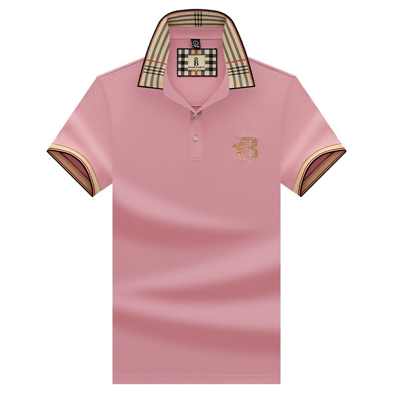 Summer silk polo for leisure, oversize