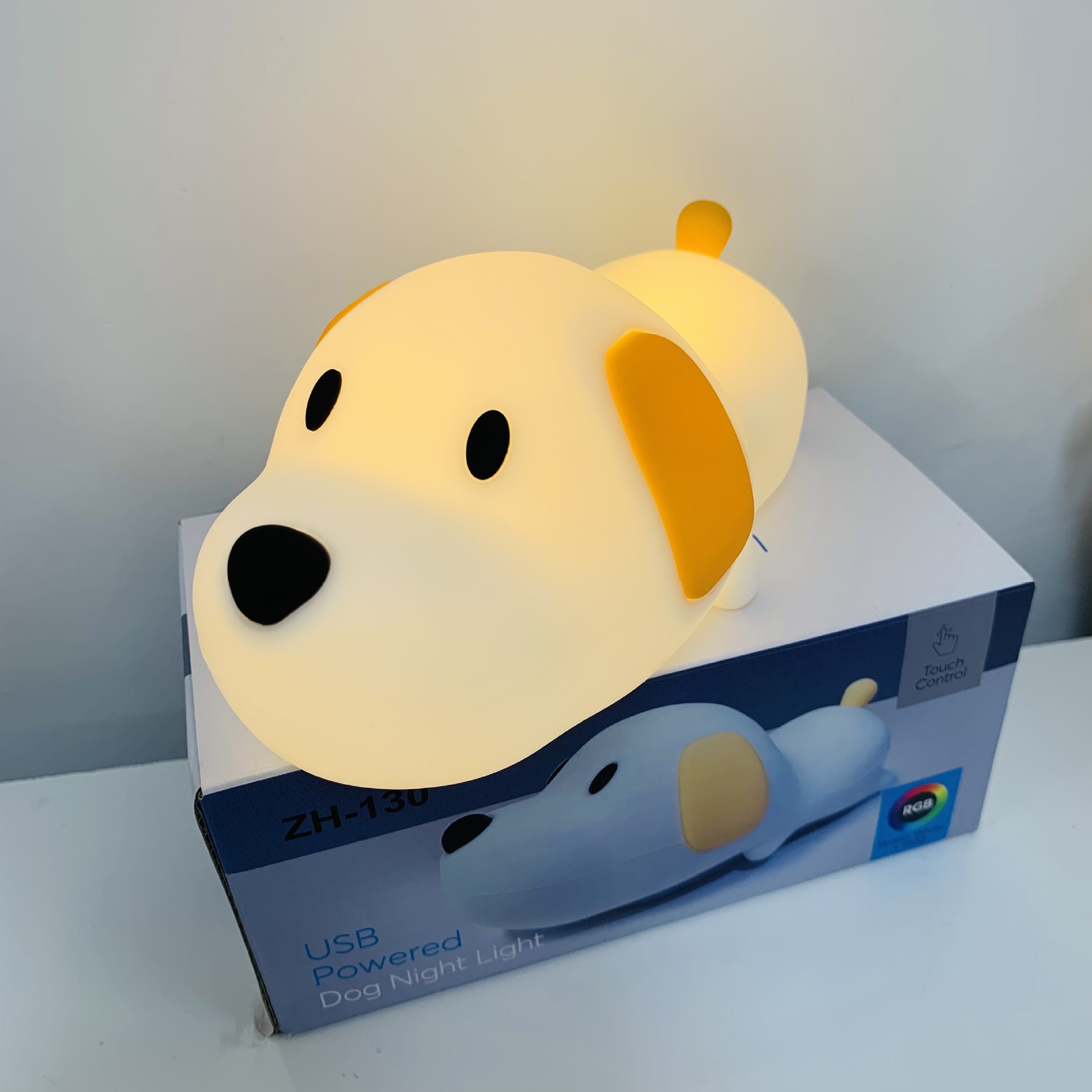 Conductor creativo de luz nocturna ambiente de sueño luz suave lámpara de mesa de tostada dormitorio iluminación de cabezal de cama temporización con lámpara de sueño