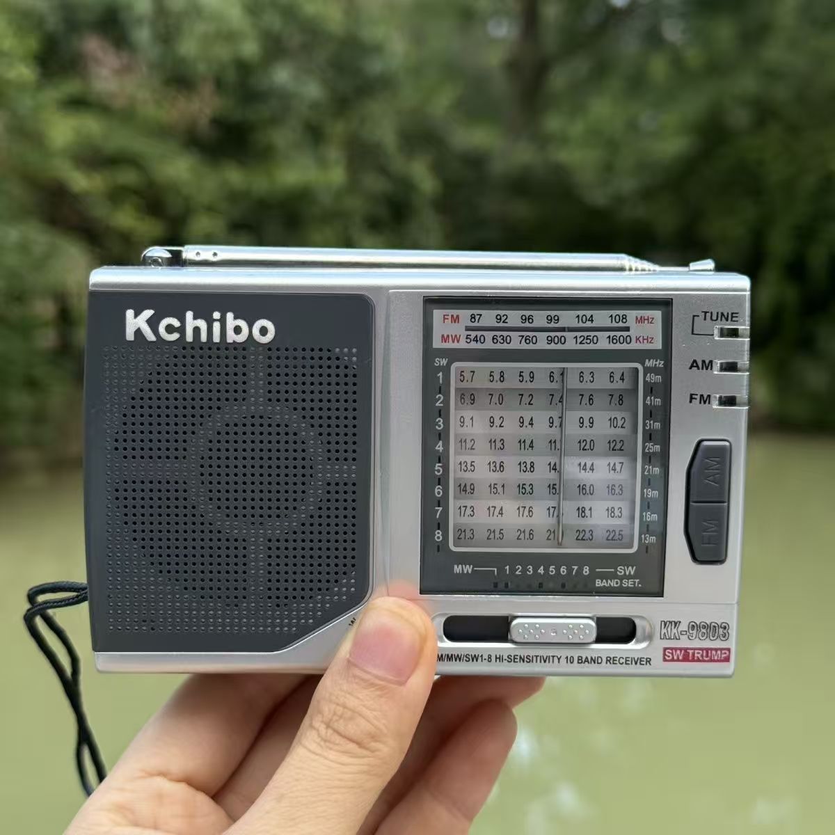 凯迪KK-9803 十波段高灵敏度收音机高优音质 迷你款凯隆音响