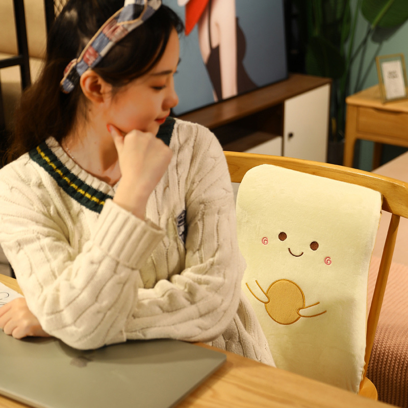 高低款記憶棉腰靠 卡通造型汽車靠背辦公室午睡腰靠久坐護腰靠背