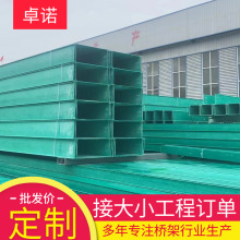 大跨玻璃钢托盘式梯式电缆线槽盒 电缆桥架走线架