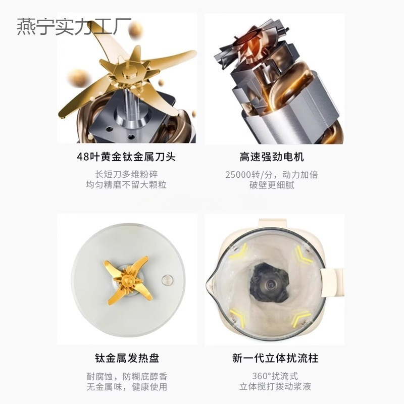 德国多功能破壁豆浆机家用全自动静音2025新款小型豆浆机榨汁机|undefined
