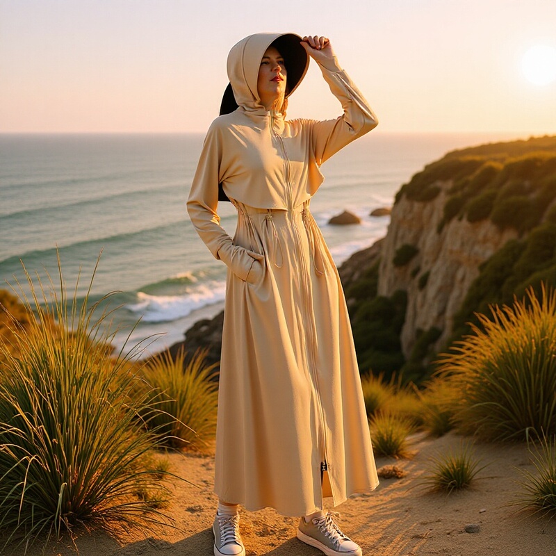 Sun Protection Clothing for Women, Summer 2026 New Model, Full-Length Uv Protection Ice Silk Sun Protection Jacket for Outdoor Use and Electric Bike Riding