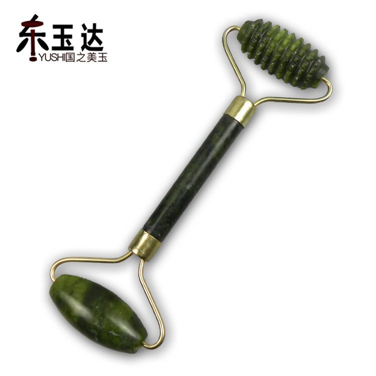 Xiuyu fabricante rodillo masaje facial belleza palo rodillo jade empuje facial ojo jade rodillo masajeador al por mayor