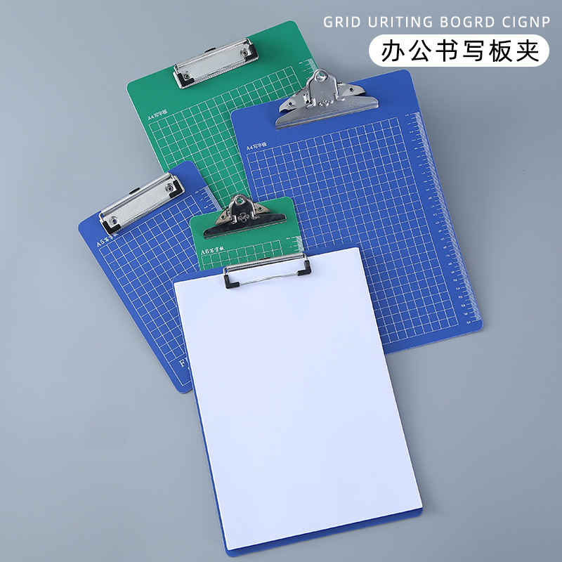 A4 Cardboard Clip Thickeneded Writing Board Bill Clip Hanging Menu Pad Butterfly Clip Office File Board Clip Wholesale