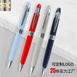 外贸广告礼品1.0黑色金属圆珠笔办公文具激光logo中性笔批发定制