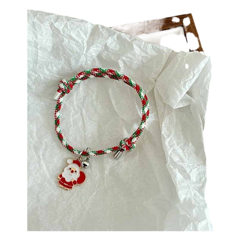 Christmas bracelet Cartoon creative couple girlfriends Bell bracelet female suction bracelet adjustable bracelet gift