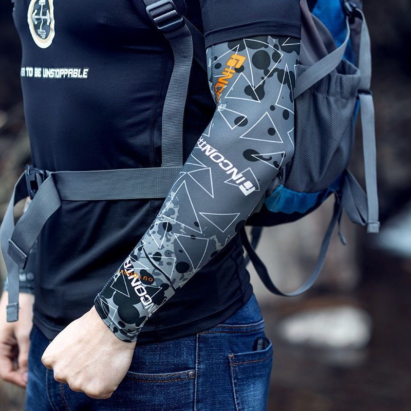 New ice silk sunscreen sleeves for men and women, summer UV protection outdoor cycling arm sleeves