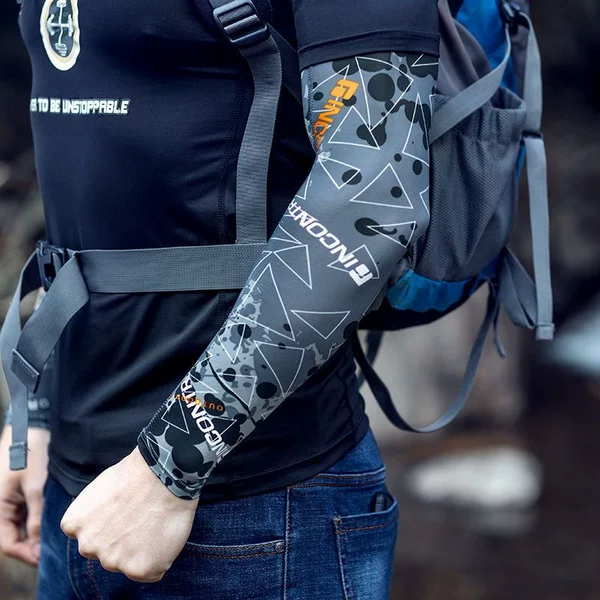 New ice silk sunscreen sleeves for men and women, summer UV protection outdoor cycling arm sleeves