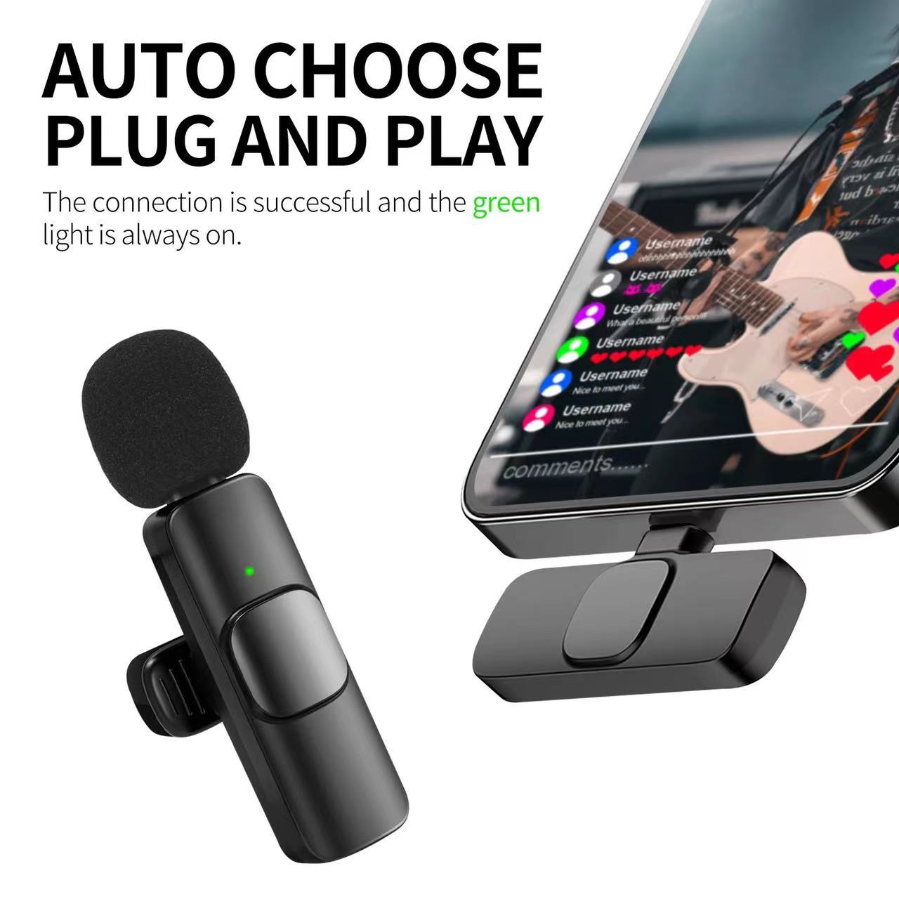 YouTube Amazon hot wireless lapel microphone micrófono de cuello inalámbrico image 4