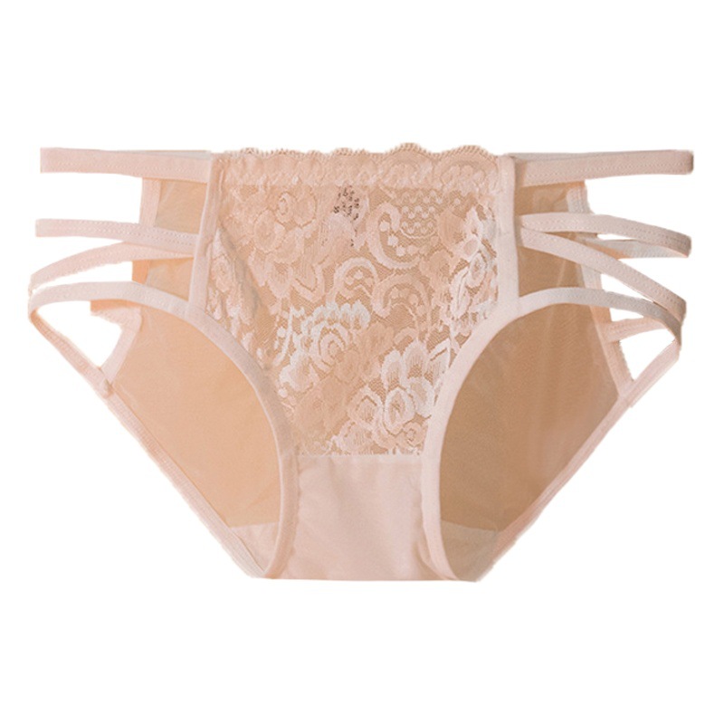 Dulce chica blanca ropa interior de encaje puro sexy lindo arco malla cómodo algodón entrepierna ropa interior nuevo