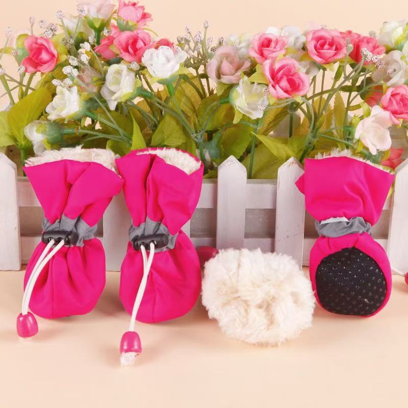 로즈 코튼 슈즈