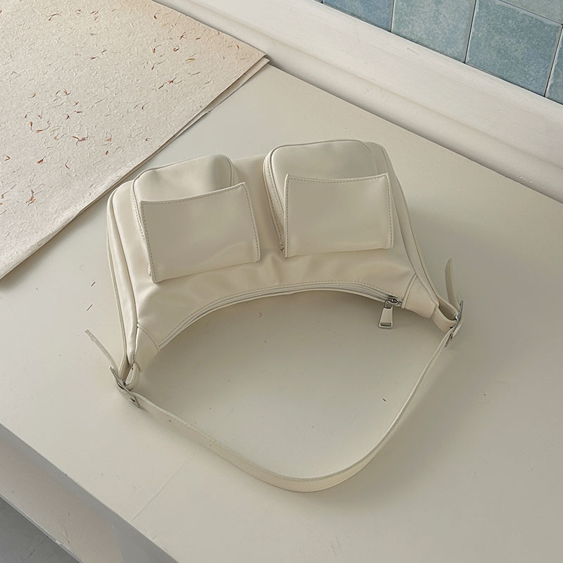 Bolso de axila de hombro multibolsillo transfronterizo, diseño de nicho, bolso de motocicleta de mensajero de gran capacidad, bolso de hombro de viajero de todo fósforo para mujer