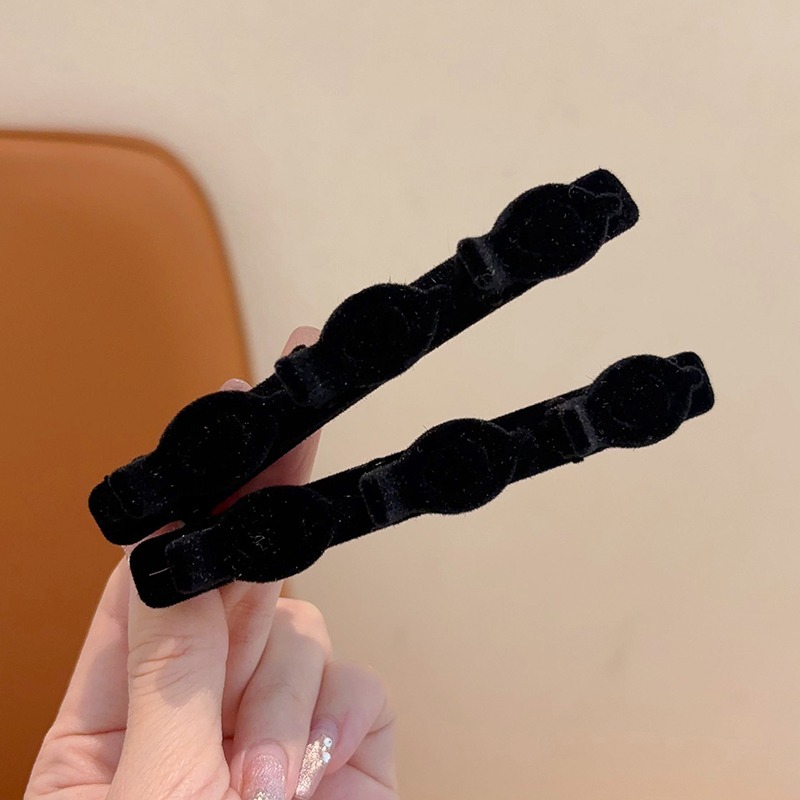 Perezoso doble trenzado clip de cabello para niños acabado artefacto de cabello de niña clip lateral frente un clip de frangeo