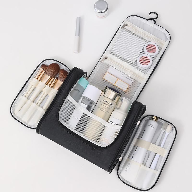 Thickened Large Capacity Convenient Dual-Zip Travel and Home Makeup Bag Travel Supply Organizing Pouch