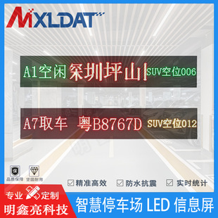 ERP Interface Protocol Underground Garage Parking Lot LED Text Information Road Guide Identification Digital Screen