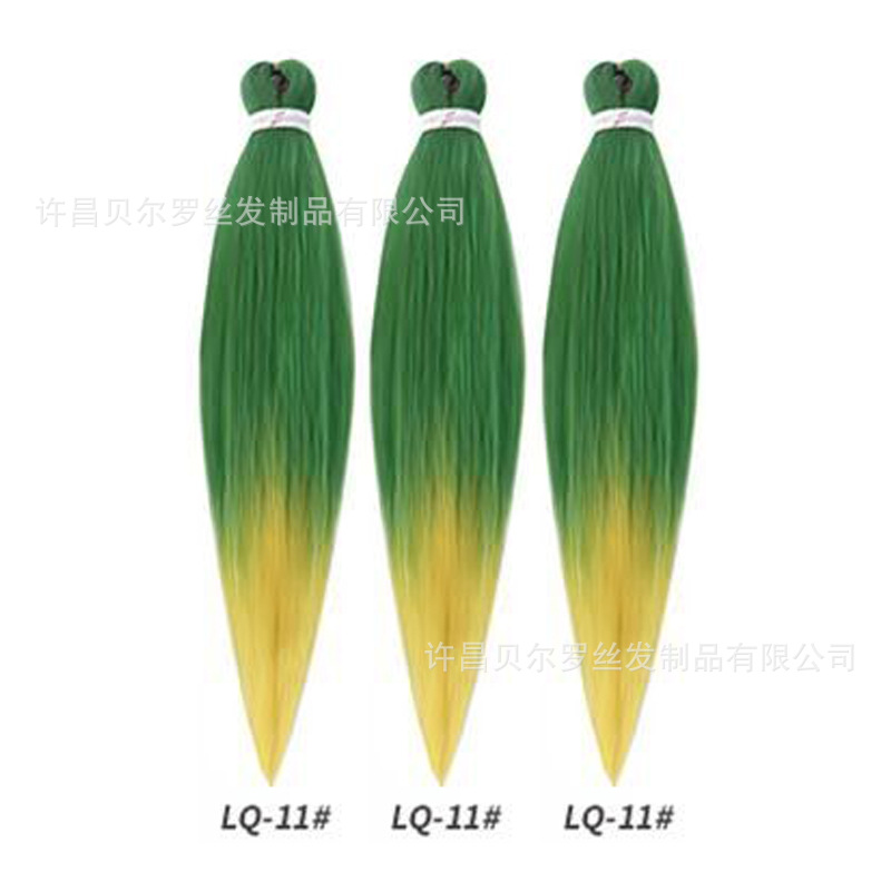 Kit de 3 pelucas EZ Braid – cabello synthetic, colores sólidos/degradé