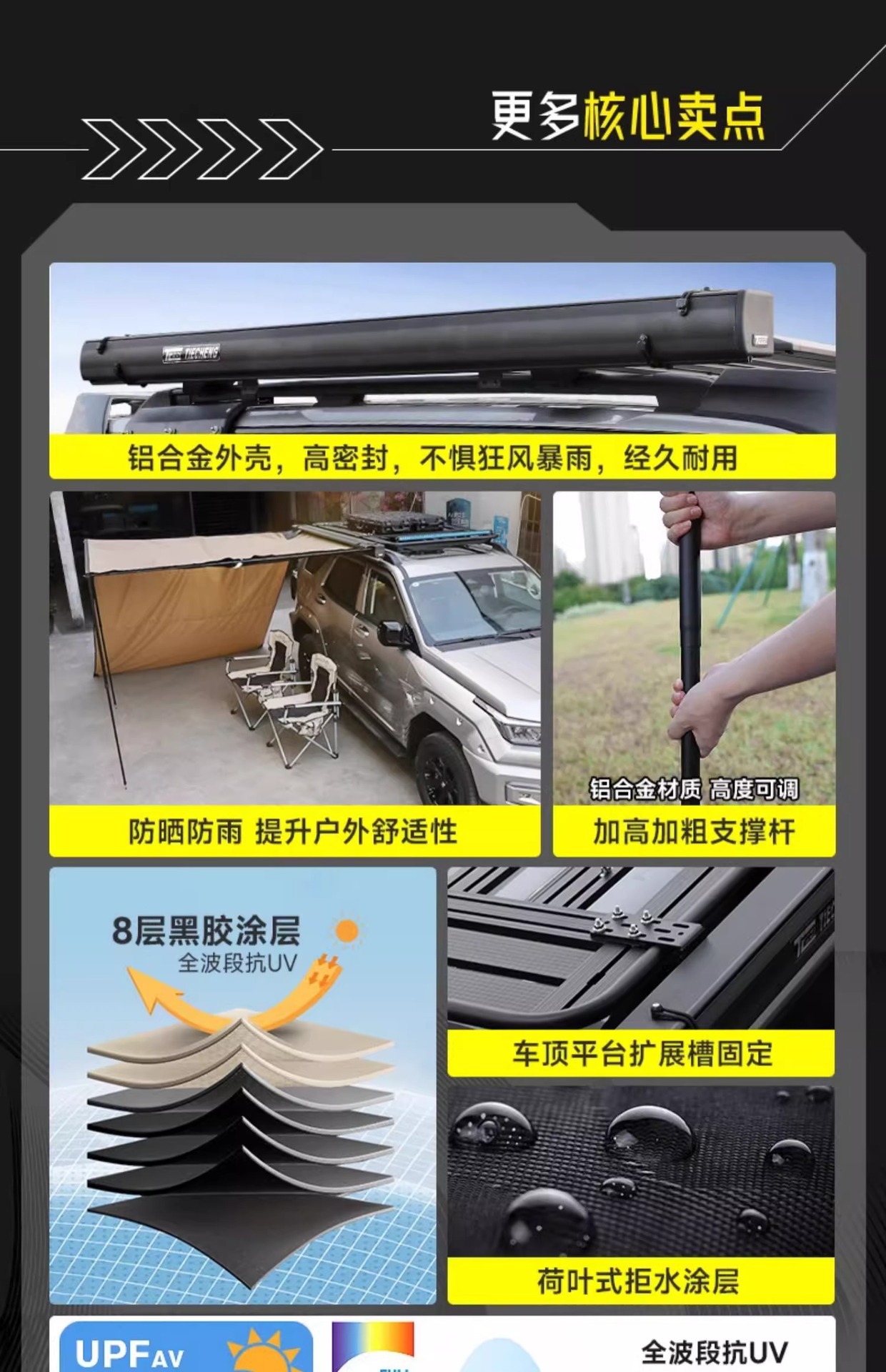 Suitable for Chery Icar03 Roof Rack Frame Modification, Explorer Extension Platform, Side Ladder, Tent, Small Backpack