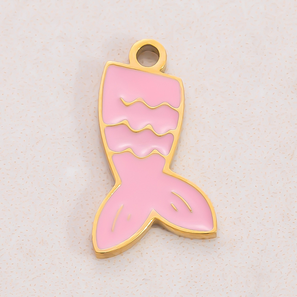 PVD Coated Gold Plating Process 1 Piece 304 Stainless Steel PVD Coated Real Gold Plated Heart Shape Butterfly Pendant DIY Jewelry Accessories