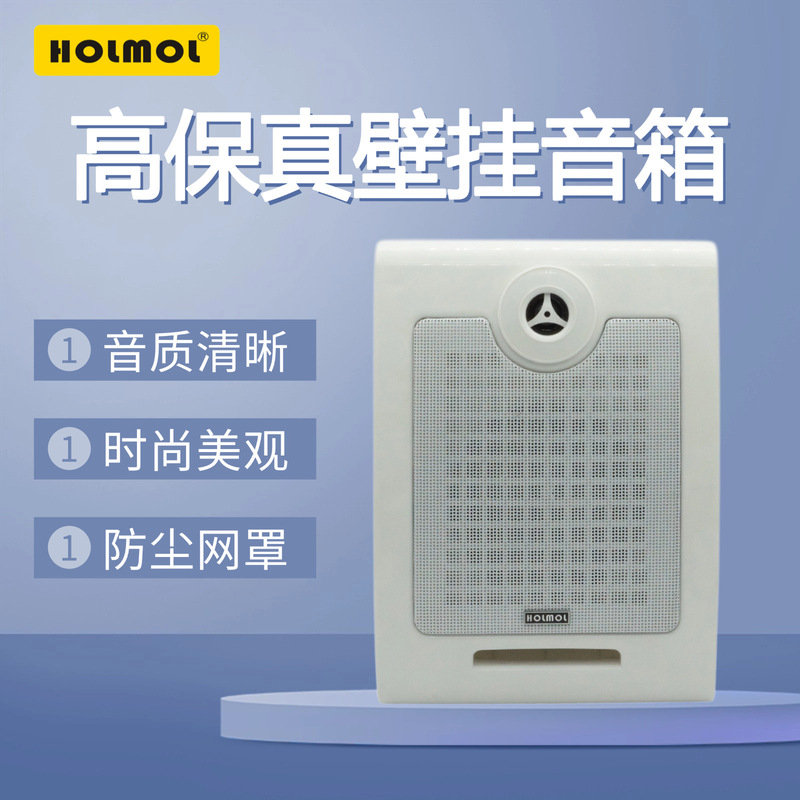 Wall-Mounted Speaker Classroom Public Address System Constant Voltage Speaker Audio Conference Room Background Music Audio Classroom