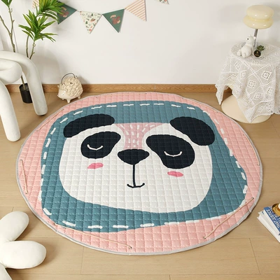 Avtomobil döşəmə paspasları: Floor Mat Kids Parent-Child - baby-panda-diameter-145cm
