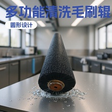 工业抛光除锈毛刷辊洗板拉丝机尼龙辊清洗机圆形封边机毛刷轮定制