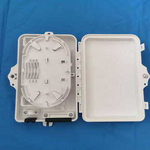 2-Core Fiber Optic Splitter Box Outdoor Optical Cable Plastic Splitter Box Ftth Wall-Mounted Mini Fiber Optic Splitter Distribution Box