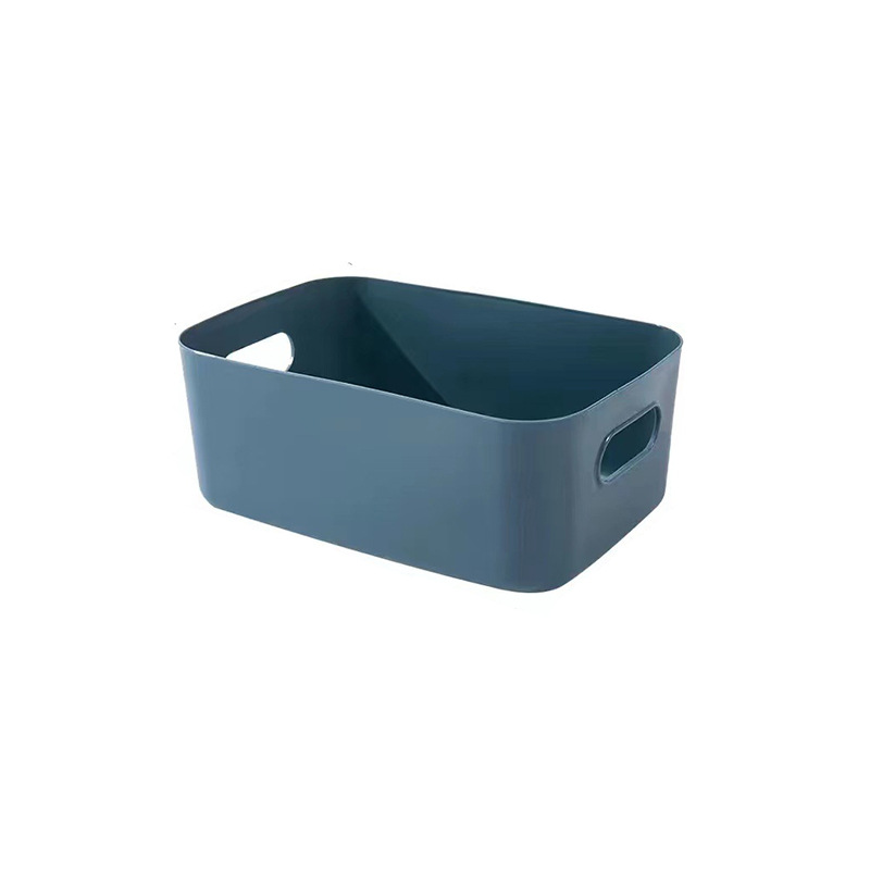 Caja de almacenamiento de artículos diversos de estilo japonés caja de plástico de escritorio caja de organización de cosméticos caja de almacenamiento de cocina cesta de almacenamiento de aperitivos
