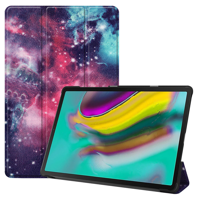 Suitable for 2019 10.5 inch Samsung galaxy tab S5E T720/T725 tri-fold caster leather case