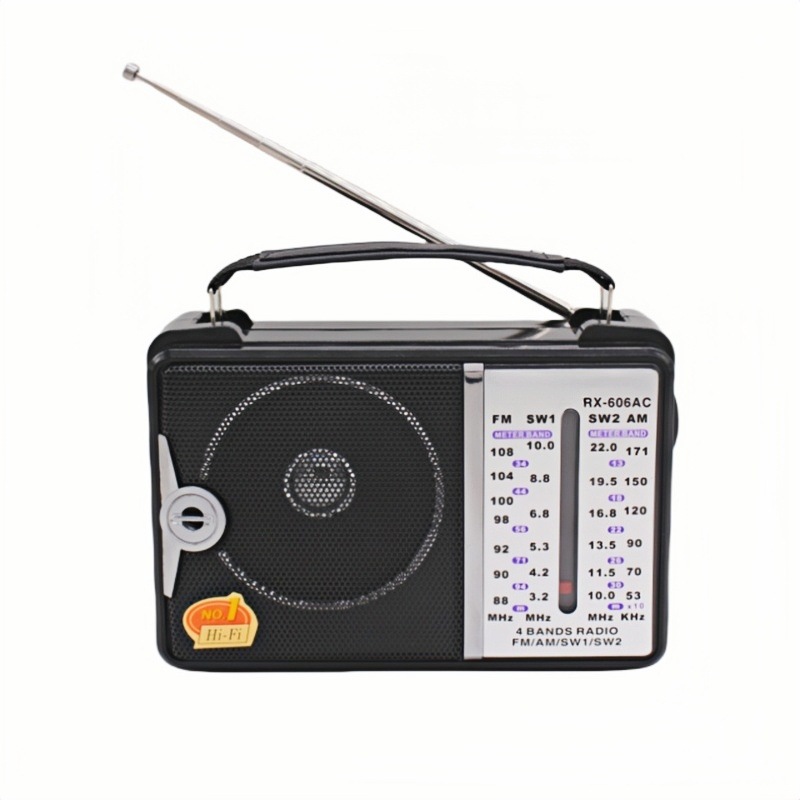 工厂定制 RX-606AC全波段指针式调频半导体便携式收音机OEM Radio