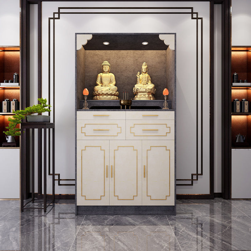 Modern Economical Home-Use Cabinet for Offering Table, Buddha Altar, God of Wealth, Guanyin Worship Table, Shrine, and Buddha Cabinet