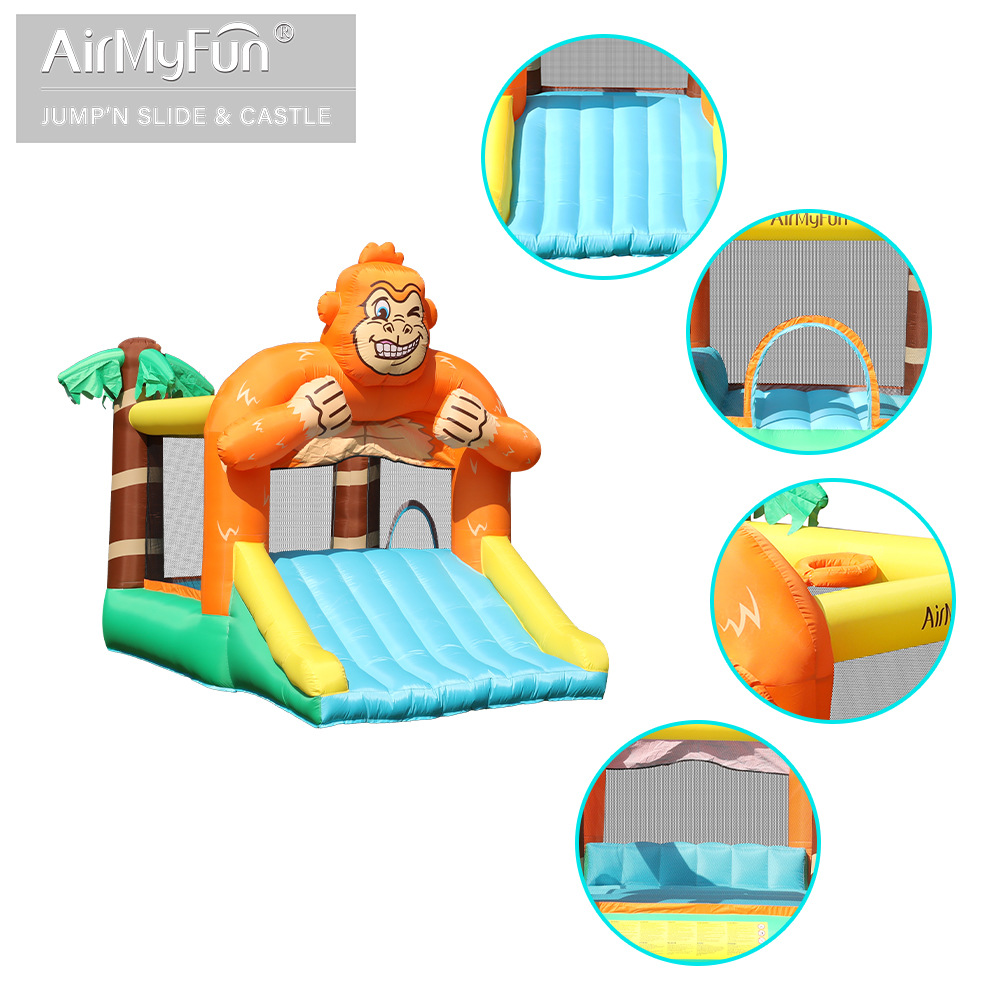 AMF inflatable castillo infantil inflatable casero cama trampolín interior y exterior castillo infantil casero inflatable tobogan