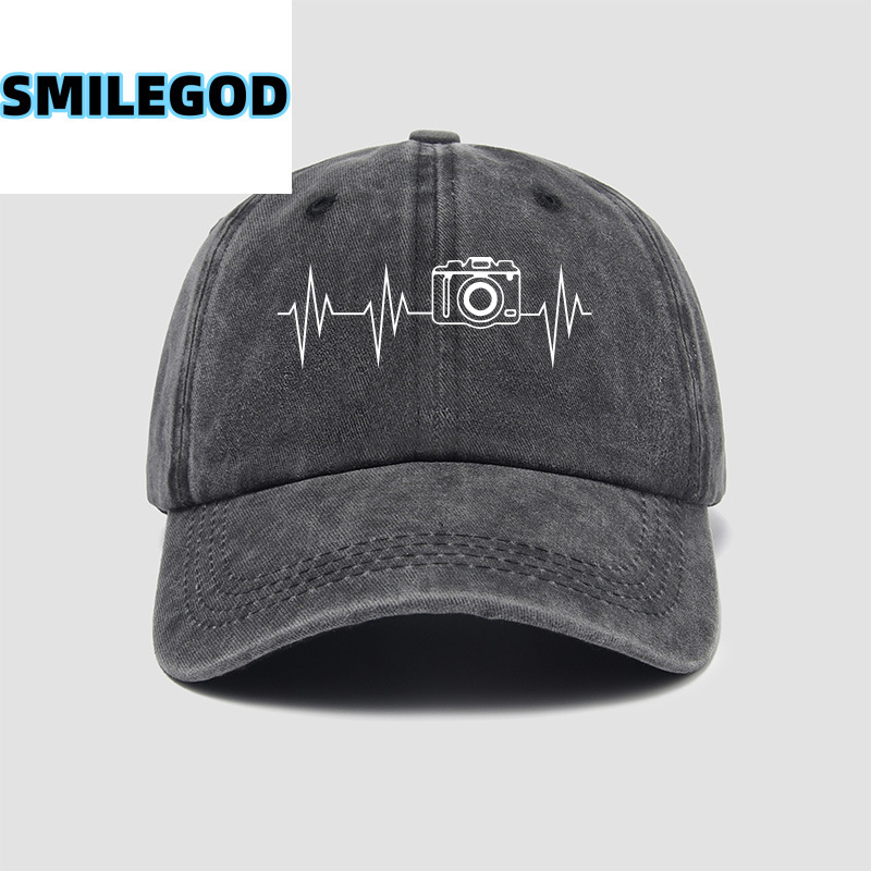 Photographer Camera Hat Baseball Cap Men and Women Personalized Tongue Duck Hat Sun Hat Outdoor Sun Protection Leisure Sports