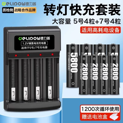 Hibrid akkumulyator batareyaları, Delip No. 5 rechargeable battery - 4019-turning-light-charger-no-5-4-sections-no-7-4-sections