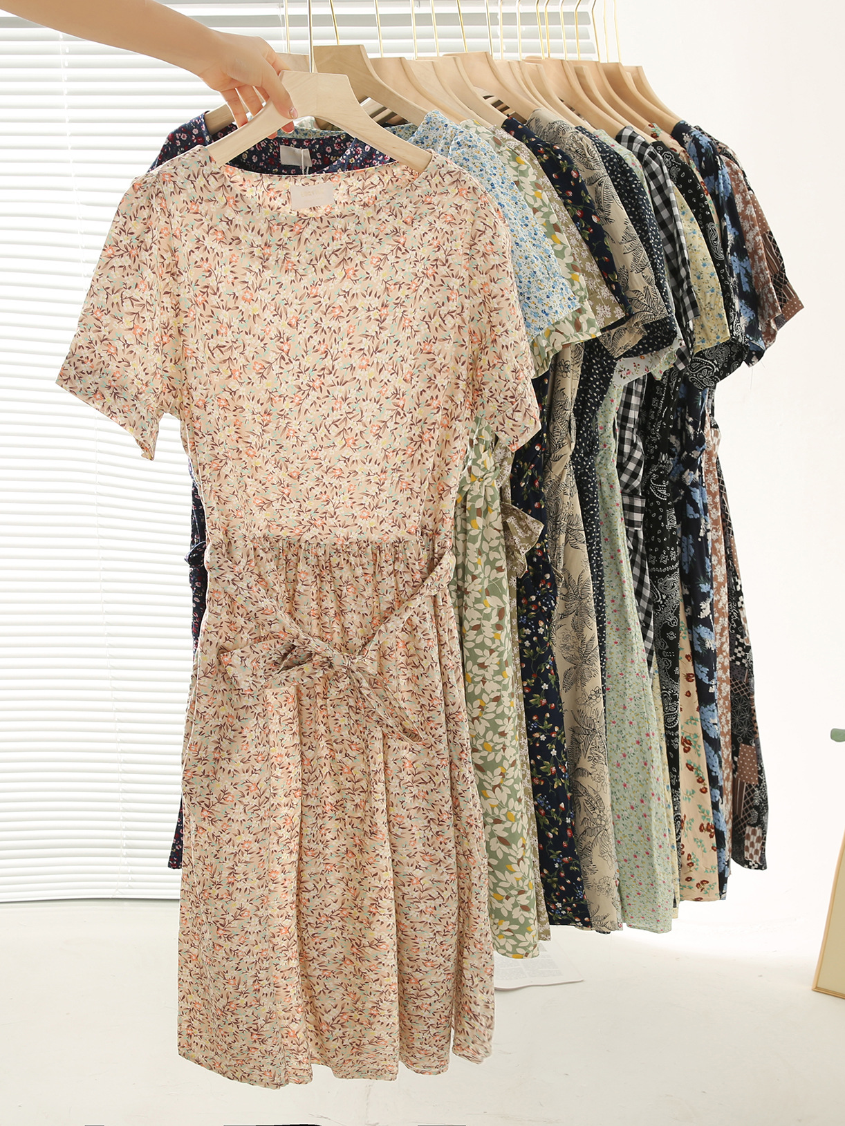 Cotton long skirt