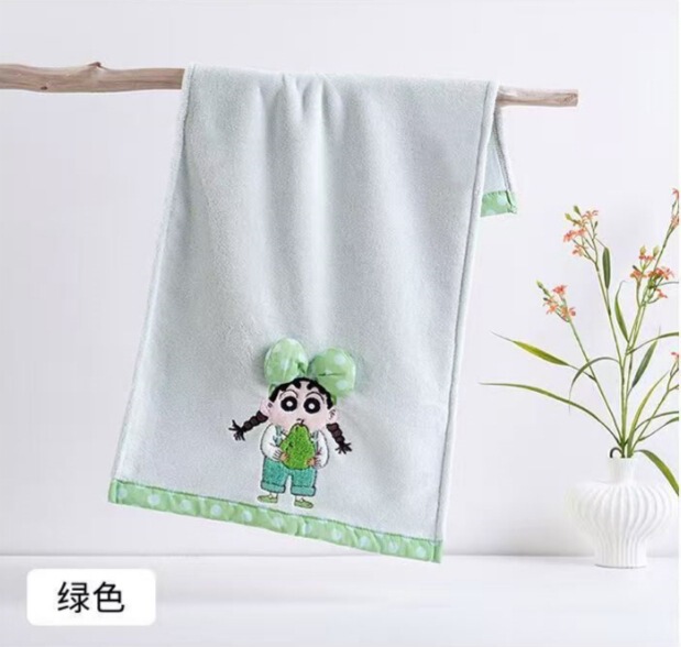 クレヨンしんちゃん コーラルベルベットタオル 柔らかく吸水性 家庭用 学生 カップル フェイスタオル フェイスタオル|undefined