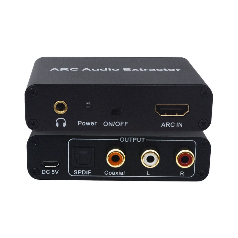 Аудио разделитель ARC HDMI, аудио конвертер HDMI, волоконный конвертер, журнал конвертер