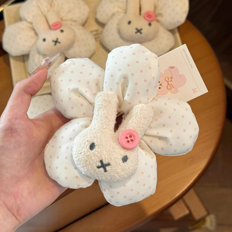 法式复古方巾大肠发圈女高级感甜美发绳头饰超大号扎马尾头绳发饰|undefined