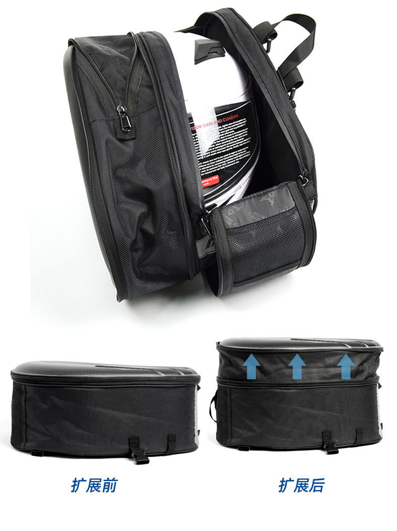 Motorcycle Saddle Bag, Helmet Bag, Waterproof Rear Seat Side Bag, Hanging Bag, Pannier Bag, Long-Distance Motorcycle Travel Luggage Bag, Motorcycle Equipment