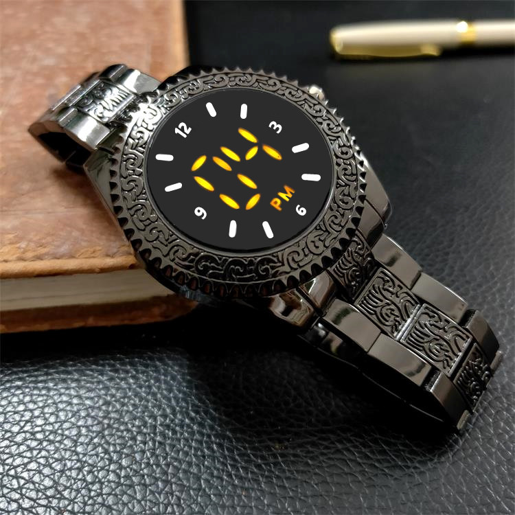Trend electronic fashionable swiss watch for men and women
