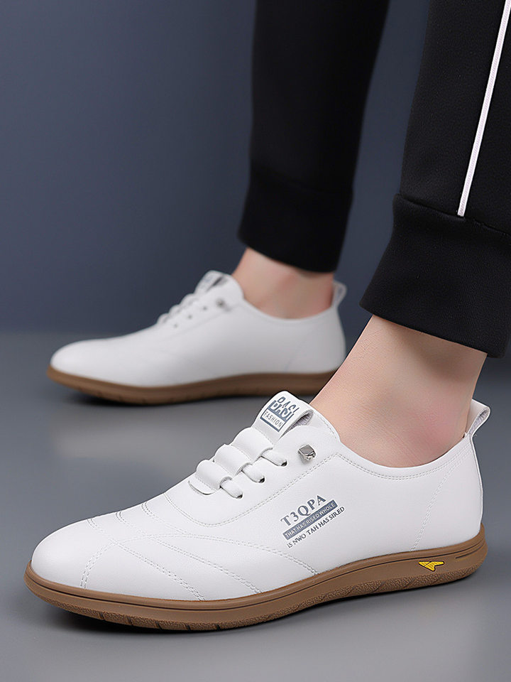 Giày lười nam da mềm đế mềm dạng slip-on phong cách retro, giày da nam thường ngày — Màu trắng 9173, Màu đen 9173, Màu đen cotton chi tiết 26