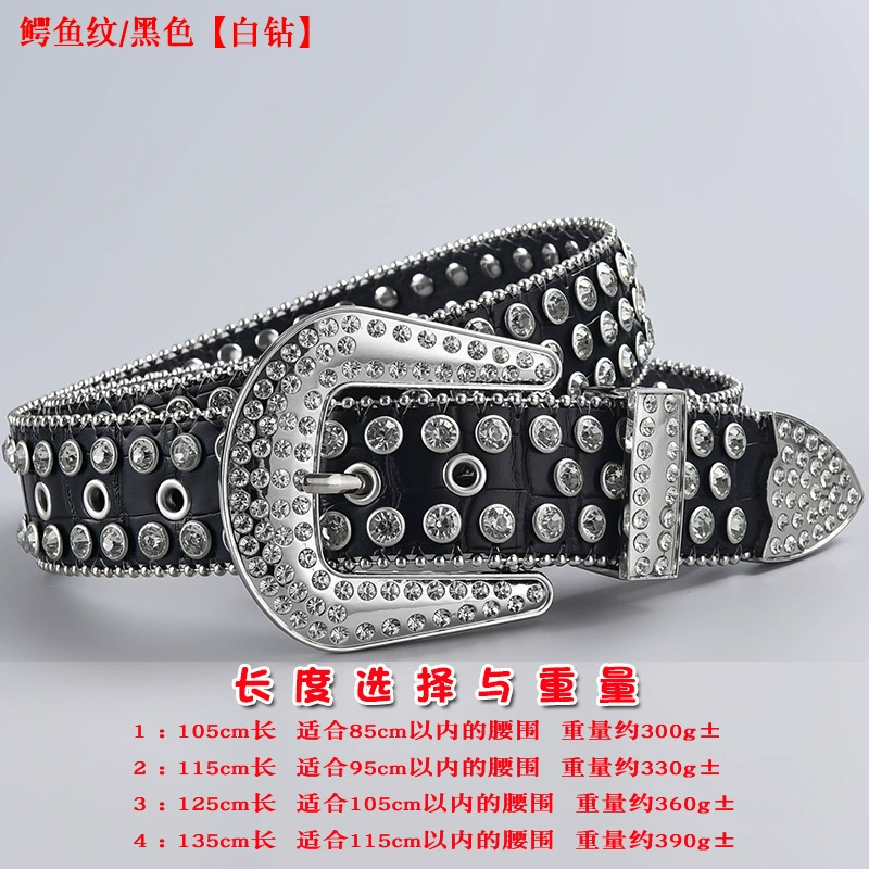 Пояс 3 шт, пояс из акрилового страза в форме diamonds, панк стиль, длины 105–135 см