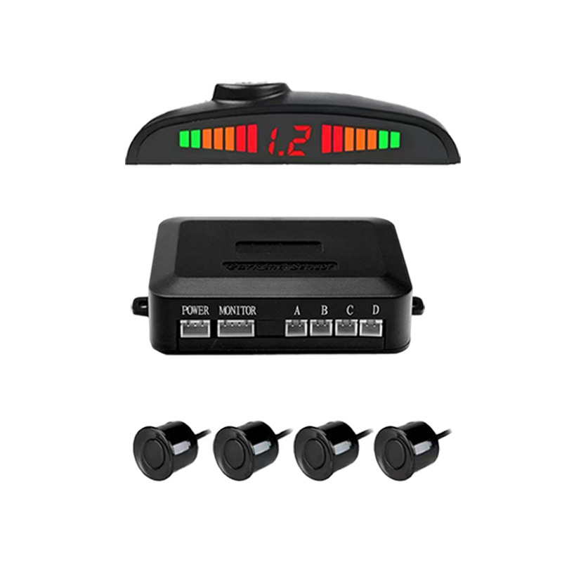 Source Manufacturer Supplies Led Display Real Voice Alarm 2/4/6/8 Probe Reversing Radar