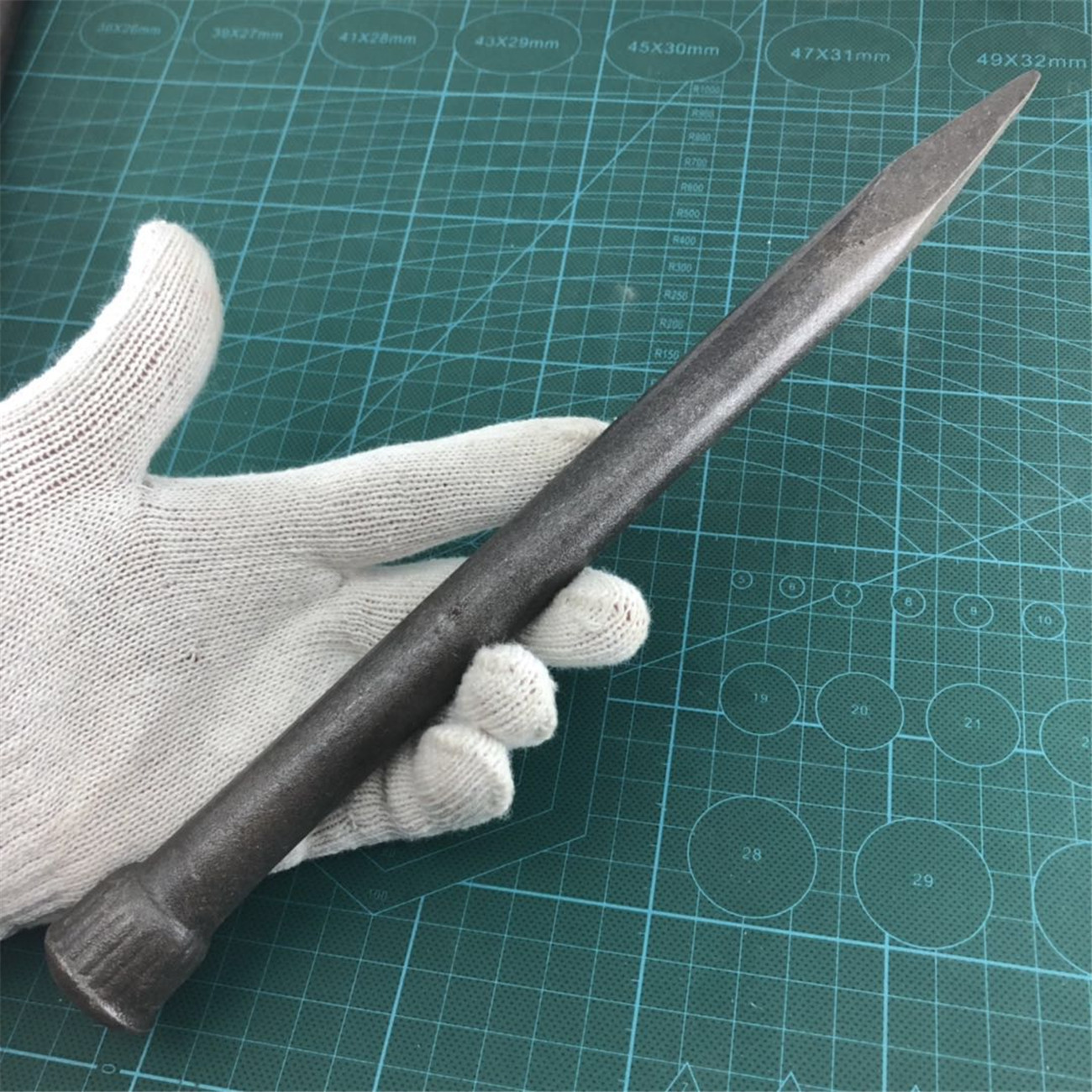 混凝土钢凿平头石匠凿凿錾子凿子凿石头水泥尖头石工凿工具高弹扁